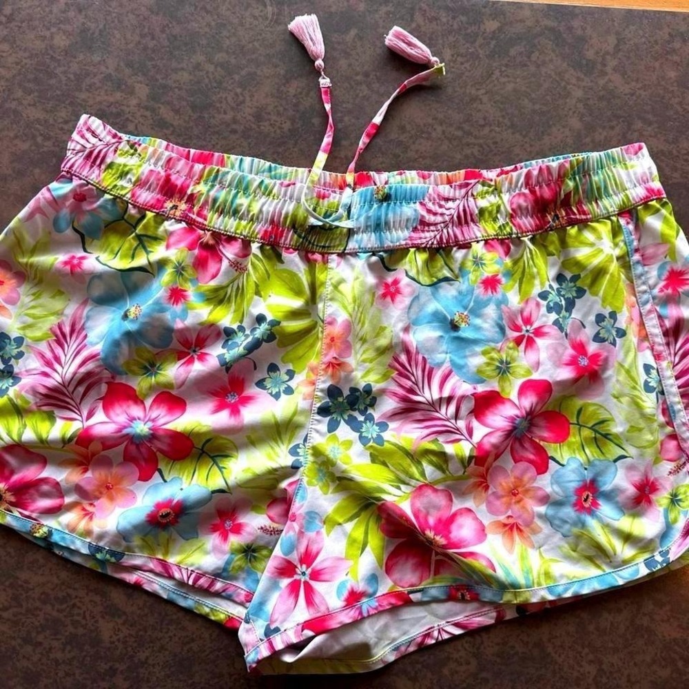 Celebrity Pink Womens XXL Tropical Floral Swim Shorts Boardshorts